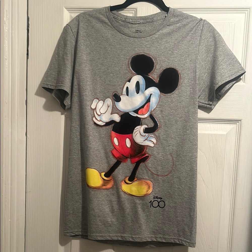Disney 100 Mickey Mouse Gray T-Shirt